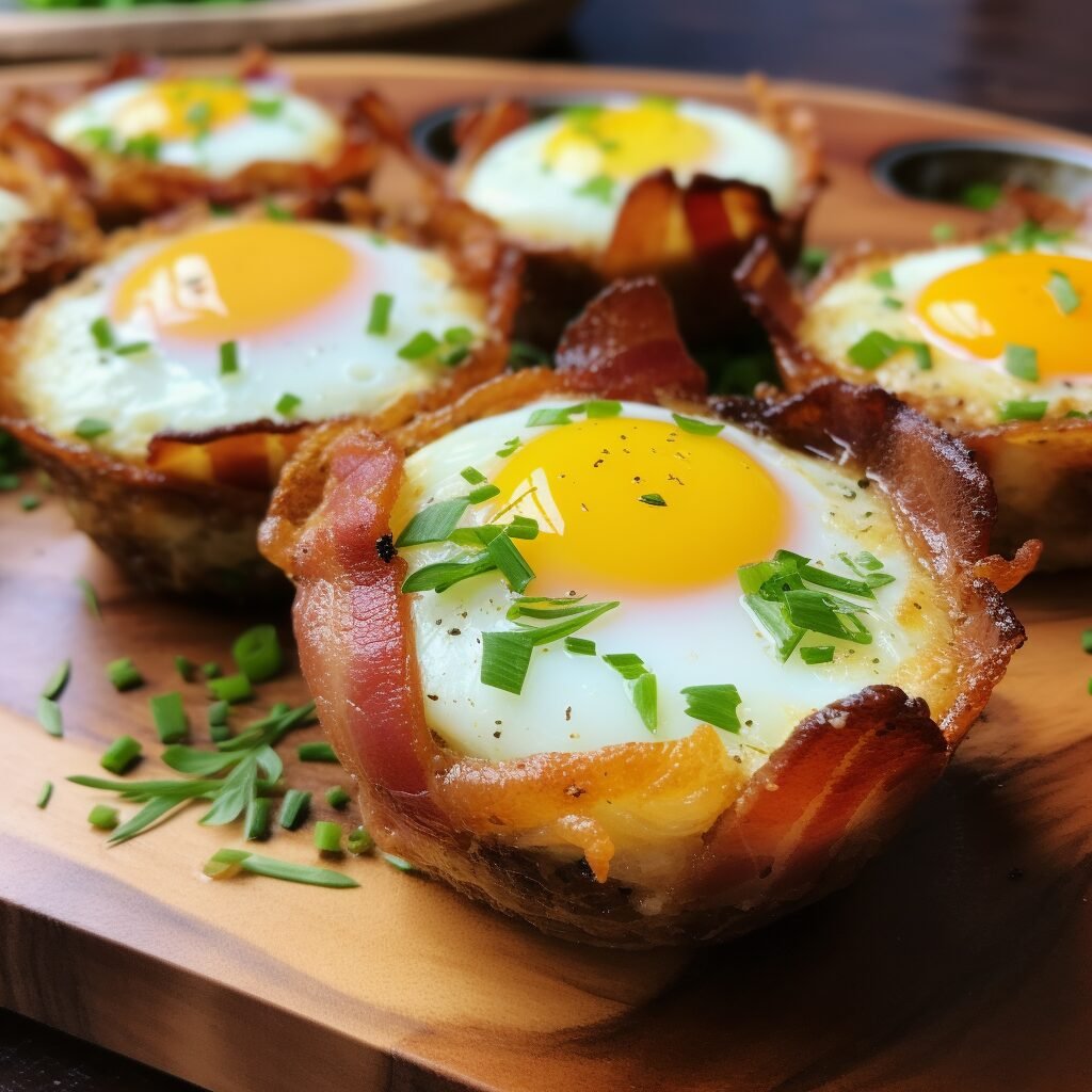 Keto Baked Bacon Egg Cups