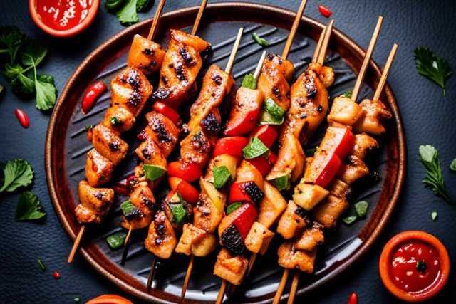 Crispy Chicken Skewers