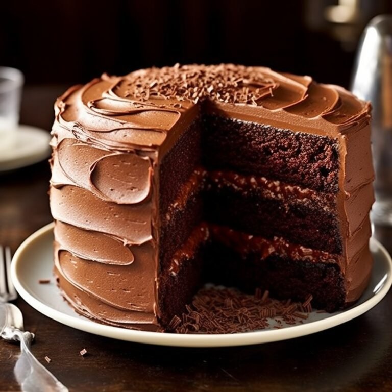 Chocolate Layer Cake with Chocolate Buttercream Frosting