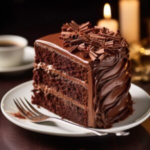 Chocolate Layer Cake with Chocolate Buttercream Frosting