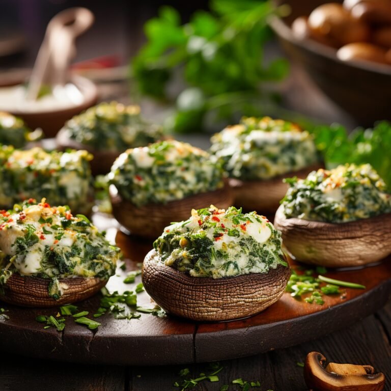 Spinach and Mushroom Bites