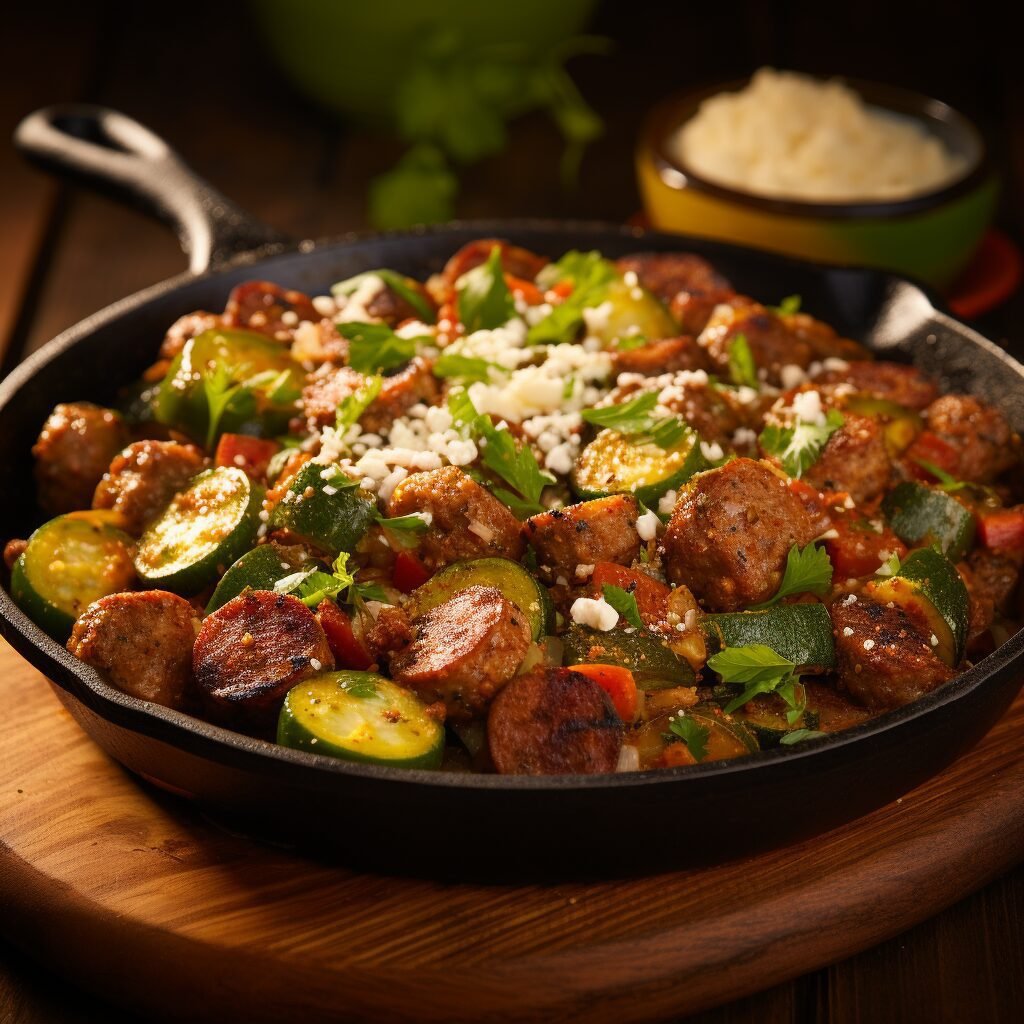 Spicy Mexican Sausage Skillet