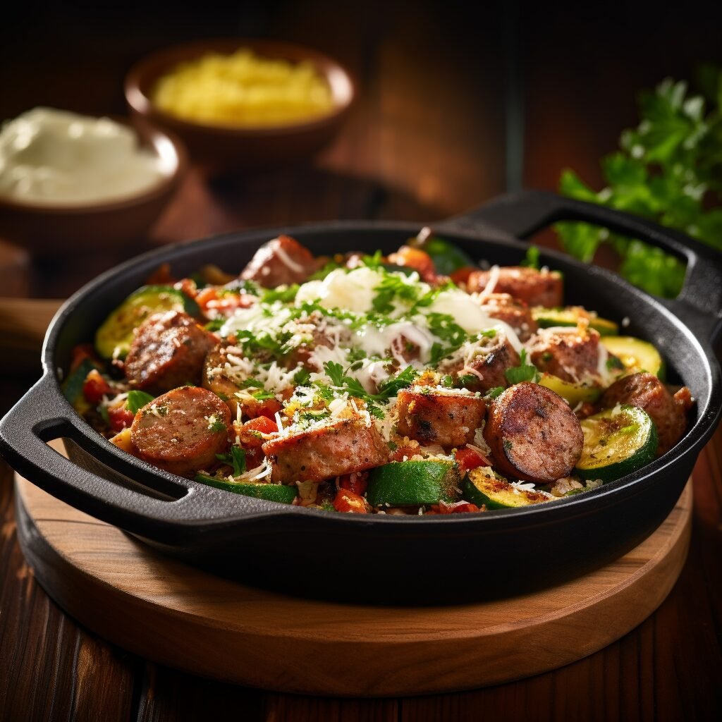 Spicy Mexican Sausage Skillet